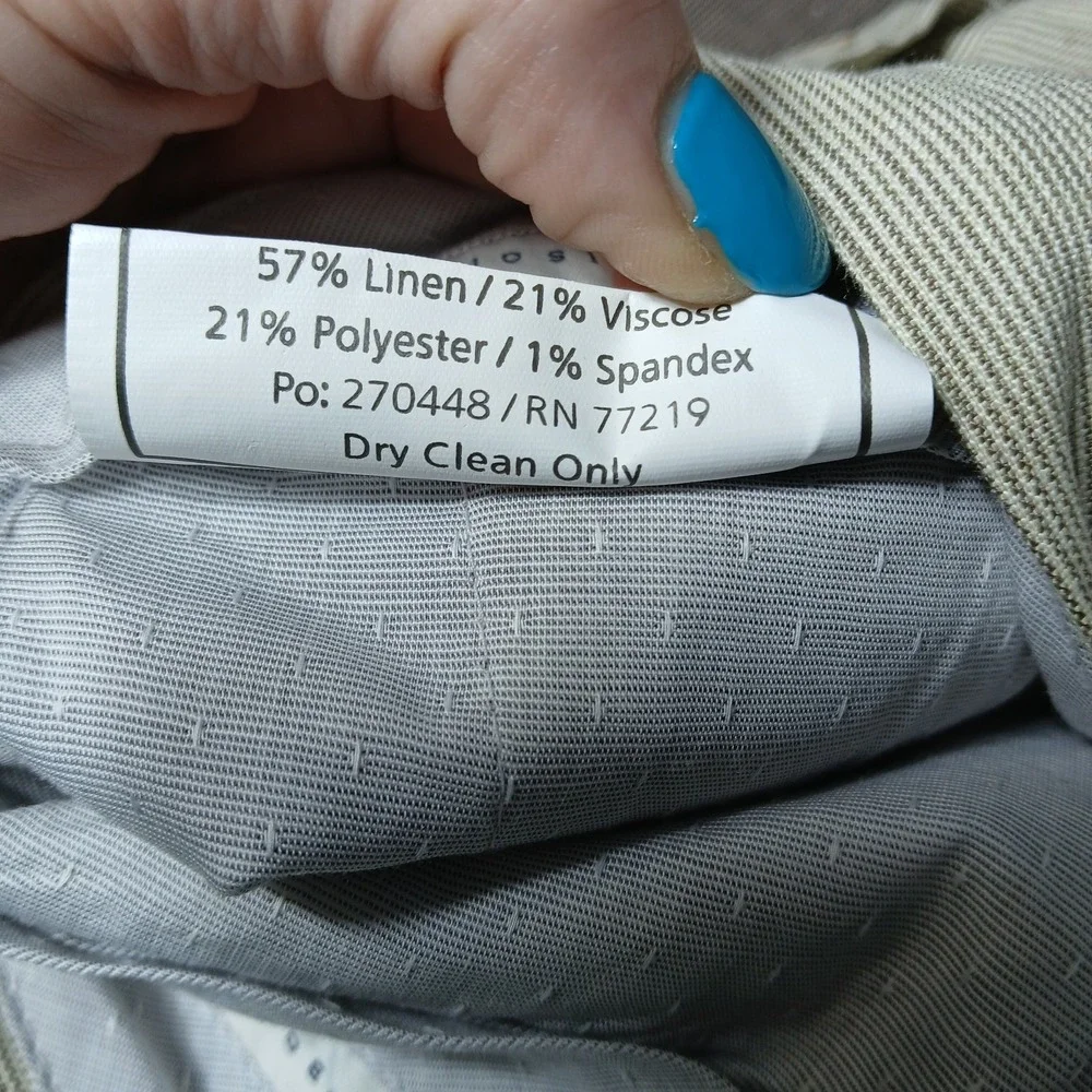 3 NWT Joseph Abboud Nova Fides Dress Pants Size 40 Viscose Poly Tan/Brown